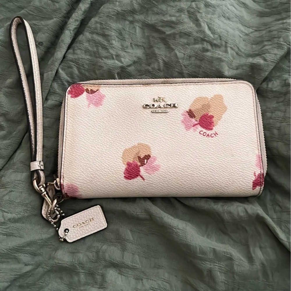 Coach Floral Wristlet